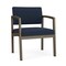 Lesro Lenox Steel Wide Guest Chair Metal Frame, Bronze, RF Blueberry Upholstery LS1201 - alternate 1